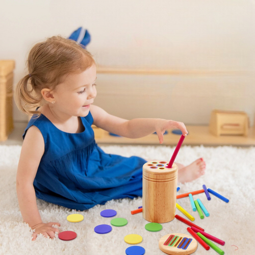 Jeu d’apprentissage en bois - 2 à 5 ans