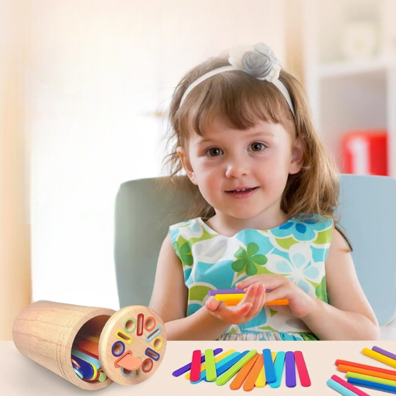 Jeu d’apprentissage en bois - 2 à 5 ans